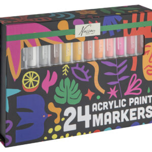 Colour Nassau Akrylpennor Set med 24