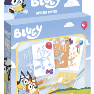 Bluey kreativt set med spraypennor