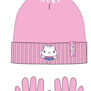 Gabbys Dockskåp Pandy barnmössa och vantar set