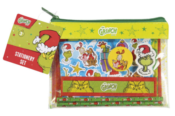 The Grinch Dr Seuss 9-delars skrivset