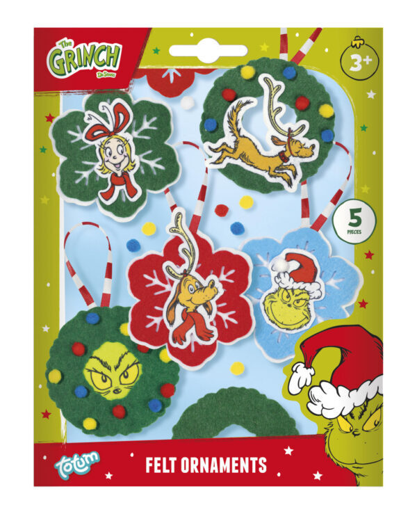 The Grinch Dr Seuss julgransdekorationer 5-pack
