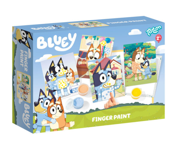Bluey Family fingerfärgset med 3 färger