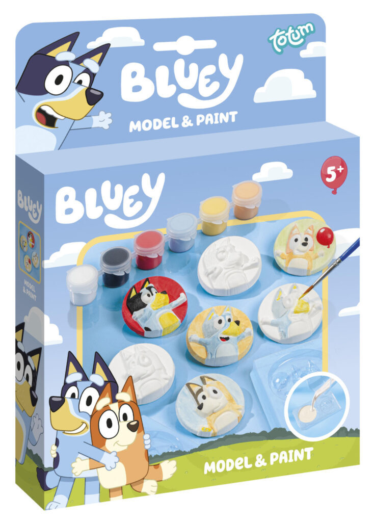 Bluey gjutningsset i gips 18x24 cm
