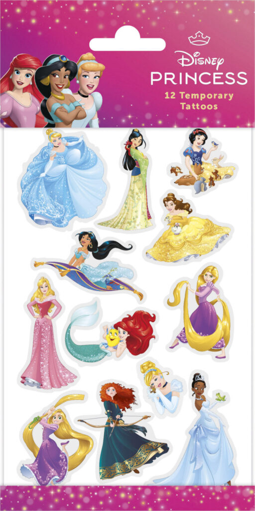 Disney Princess magiskt set med 12 tatueringar