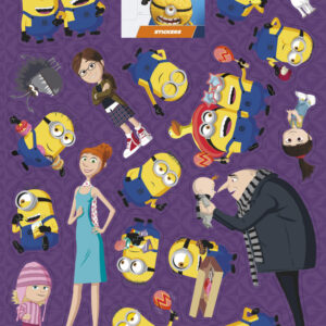 Minions familjeklistermärke 20x16 cm