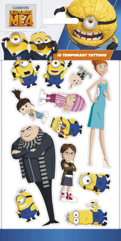 Minions familj 12 st tatueringar