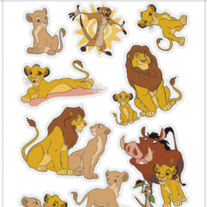 Disney Lejonkungen 12-delat tatuering set