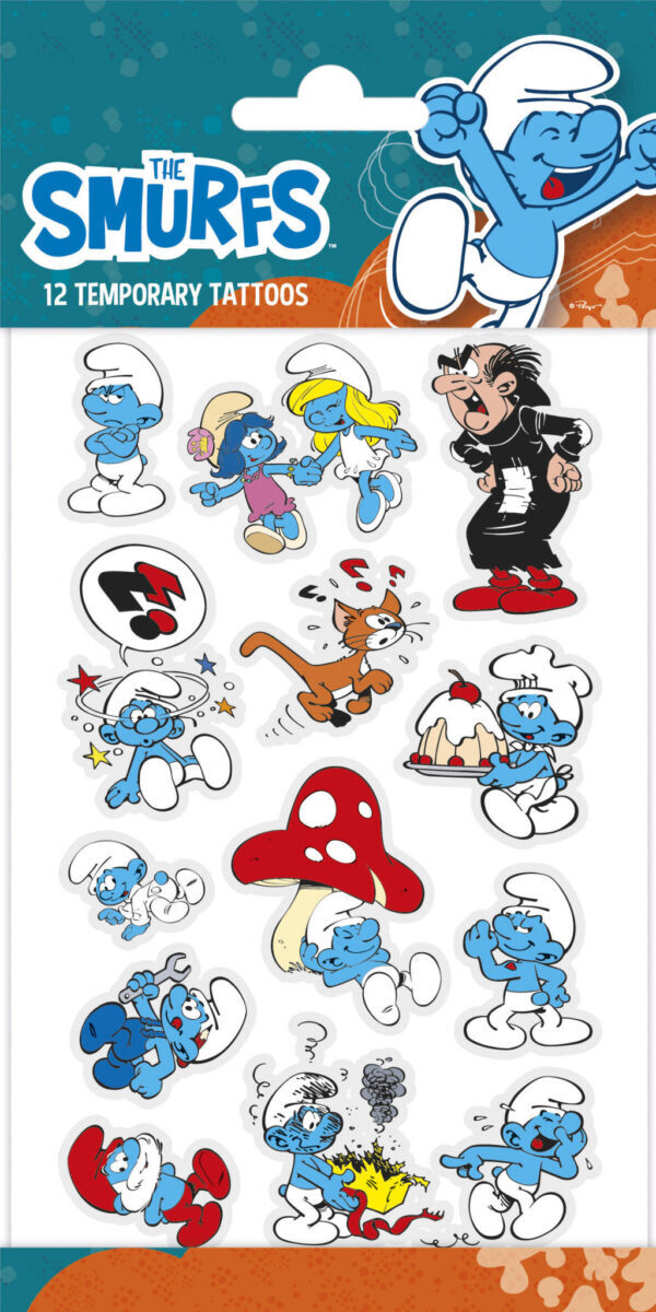Smurfarna tatueringar set om 12