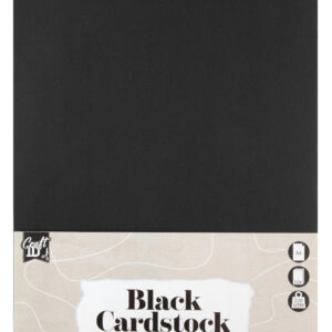 Colour Craft svart kartongpapper A4