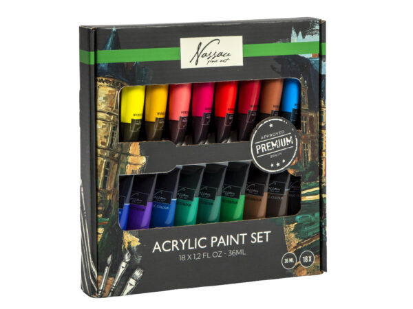 Colour Nassau 18-delars akrylfärgsset