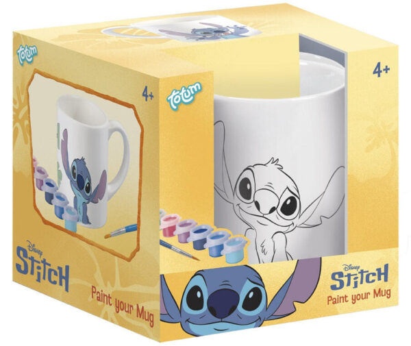 Disney Lilo och Stitch målningsbar porslinsmugg 235 ml i presentförpackning