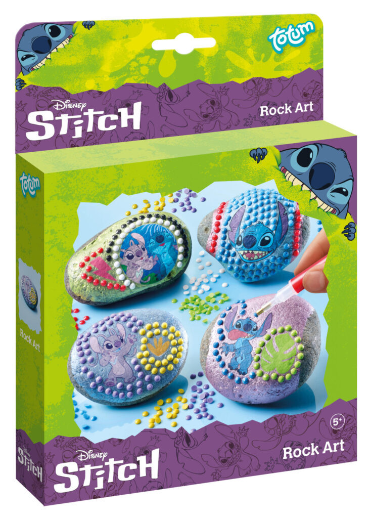 Disney Lilo and Stitch Angel set för dekorering av stenar med klistermärken