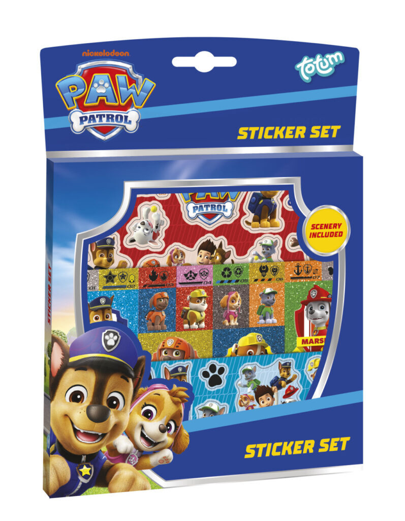 Paw Patrol klistermärkesset Best Team 17x24 cm