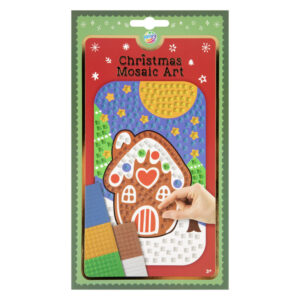 Julpepparkakshus skum mosaik kreativt set 26x16 cm