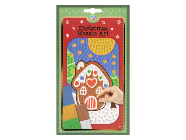 Julpepparkakshus skum mosaik kreativt set 26x16 cm