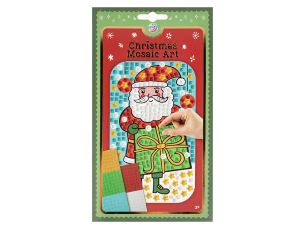 Julens Santa skum mosaik kreativt set 26x16 cm