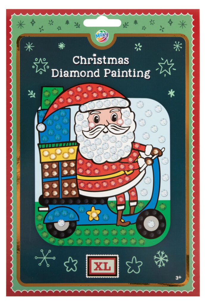 Julmotiv Santa i XL Diamond Bead Puzzle A5
