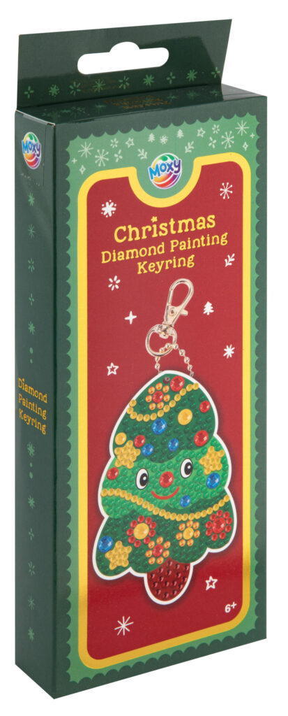 Julgran diamantmosaik nyckelringstillverkningskit