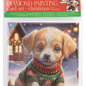 Christmas Animals Diamond Art 2-delars kortset med kuvert