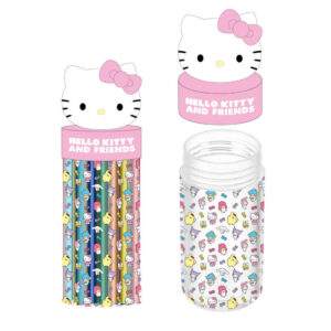 Hello Kitty 18-delars tuschpennor med 3D-fodral