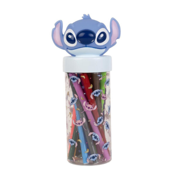 Disney Lilo and Stitch 18-delars tuschpennor i 3D-fodral