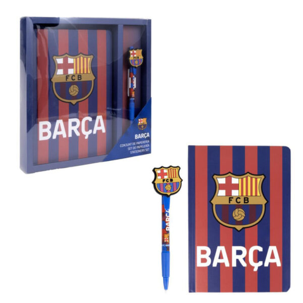 FC Barcelona Barca Anteckningsbok med Penna i Presentförpackning