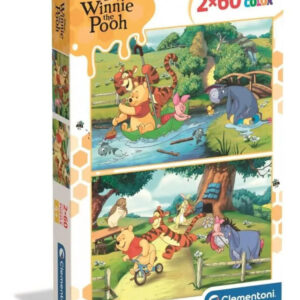Disney Nalle Puh Rolig Dag 2x60 bitars Clementoni pussel