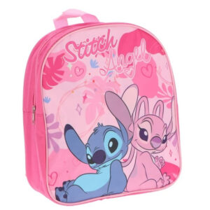 Disney Lilo and Stitch Angel Rosa ryggsäck, 30 cm