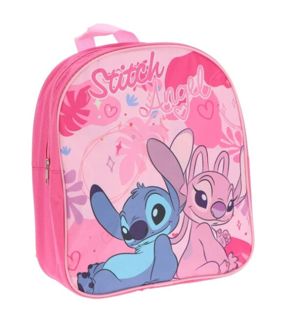 Disney Lilo and Stitch Angel Rosa ryggsäck, 30 cm
