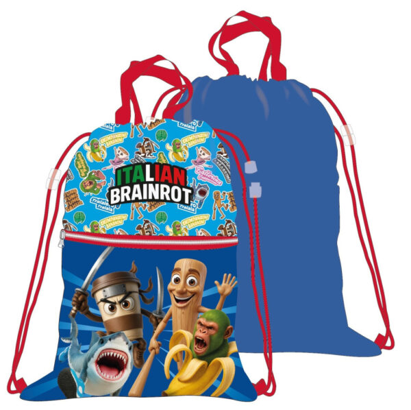 Brainrot Italian Deluxe sportväska, gympåse 45 cm