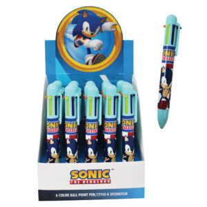 Sonic the Hedgehog penna med 6 färger