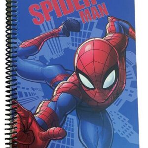 Spindelmannen Web Head B5 linjerad spiralanteckningsbok 70 blad