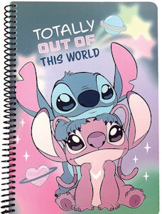 Disney Lilo and Stitch This World Cute B5 Linjerad Spiralanteckningsbok 70 blad