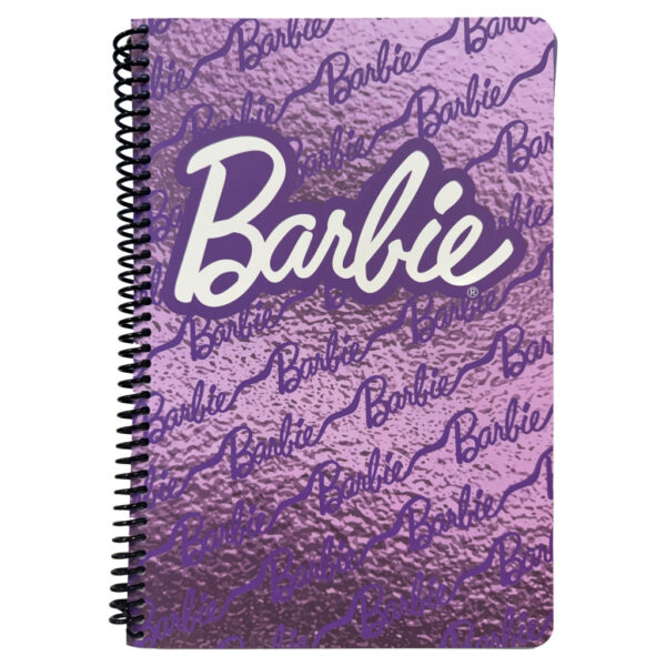Barbie Lila B5 Linjerad Spiralanteckningsbok med 70 Sidor