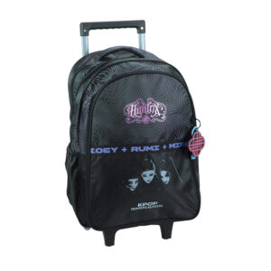 K-pop Demon Hunters svart hjulryggsäck 46 cm