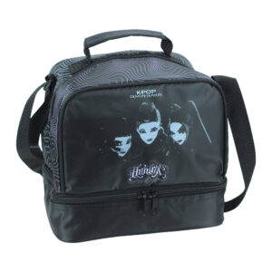 K-pop Demon Hunters svart termo lunchväska 21 cm
