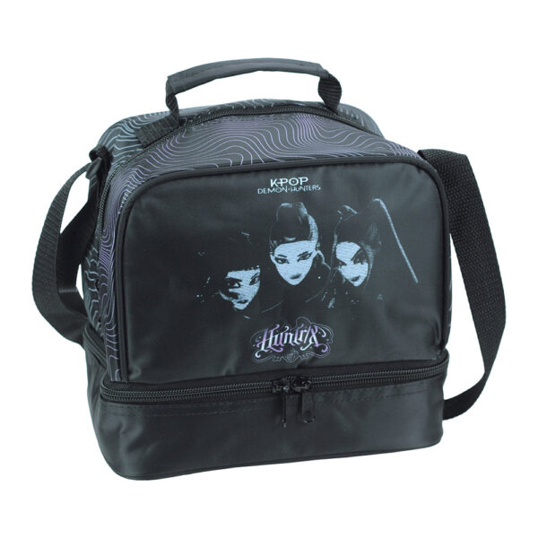 K-pop Demon Hunters svart termo lunchväska 21 cm
