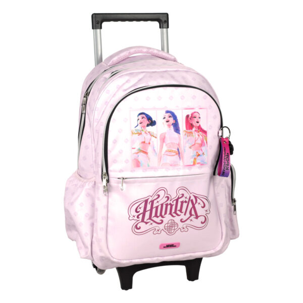 K-pop Demon Hunters rosa rullande skolväska 46 cm