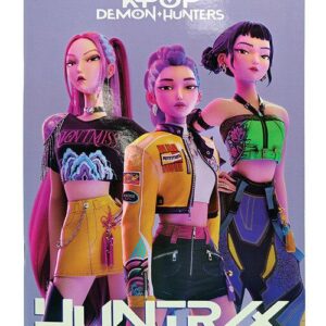 K-pop Demon Hunters Trio B/5 linjerad anteckningsbok 40 blad
