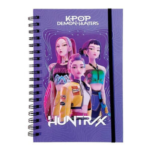 K-pop Demon Hunters Hunter X B/5 linjerad spiralanteckningsbok 70 blad