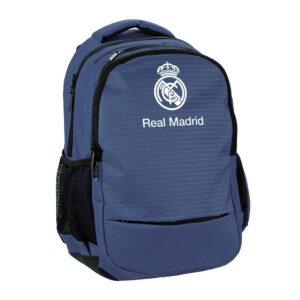 Real Madrid blå skolväska, ryggsäck 48 cm