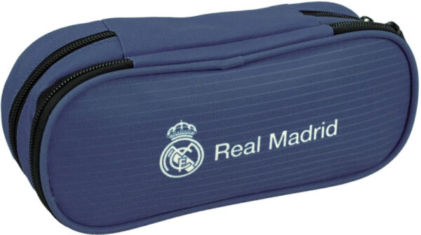 Real Madrid pennfodral med 2 fack, 23 cm blå