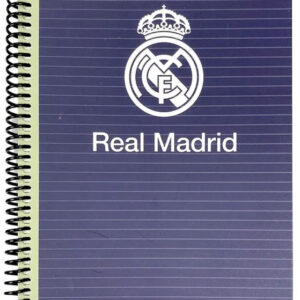 Real Madrid B/5 linjerad spiralanteckningsbok med 70 blad