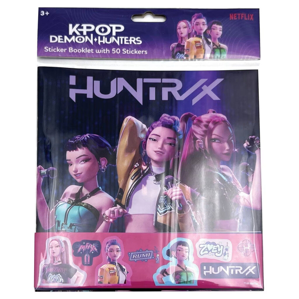 K-pop Demon Hunters Hunter X Klistermärkesalbum med 50 klistermärken