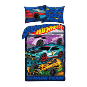 Hot Wheels Race Team microfibervävar påslakan 140×200 cm, 70×90 cm