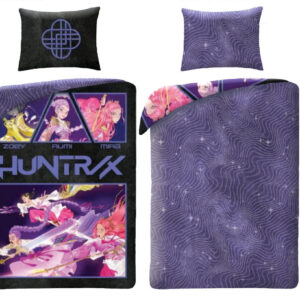 K-pop Demon Hunters Honmoon dubbelvänt påslakanset 140×200 cm, 70×90 cm microfiber