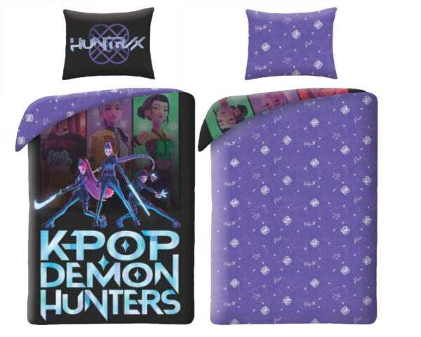 K-pop Demon Hunters Take Down påslakanset 140×200 cm, 70×90 cm
