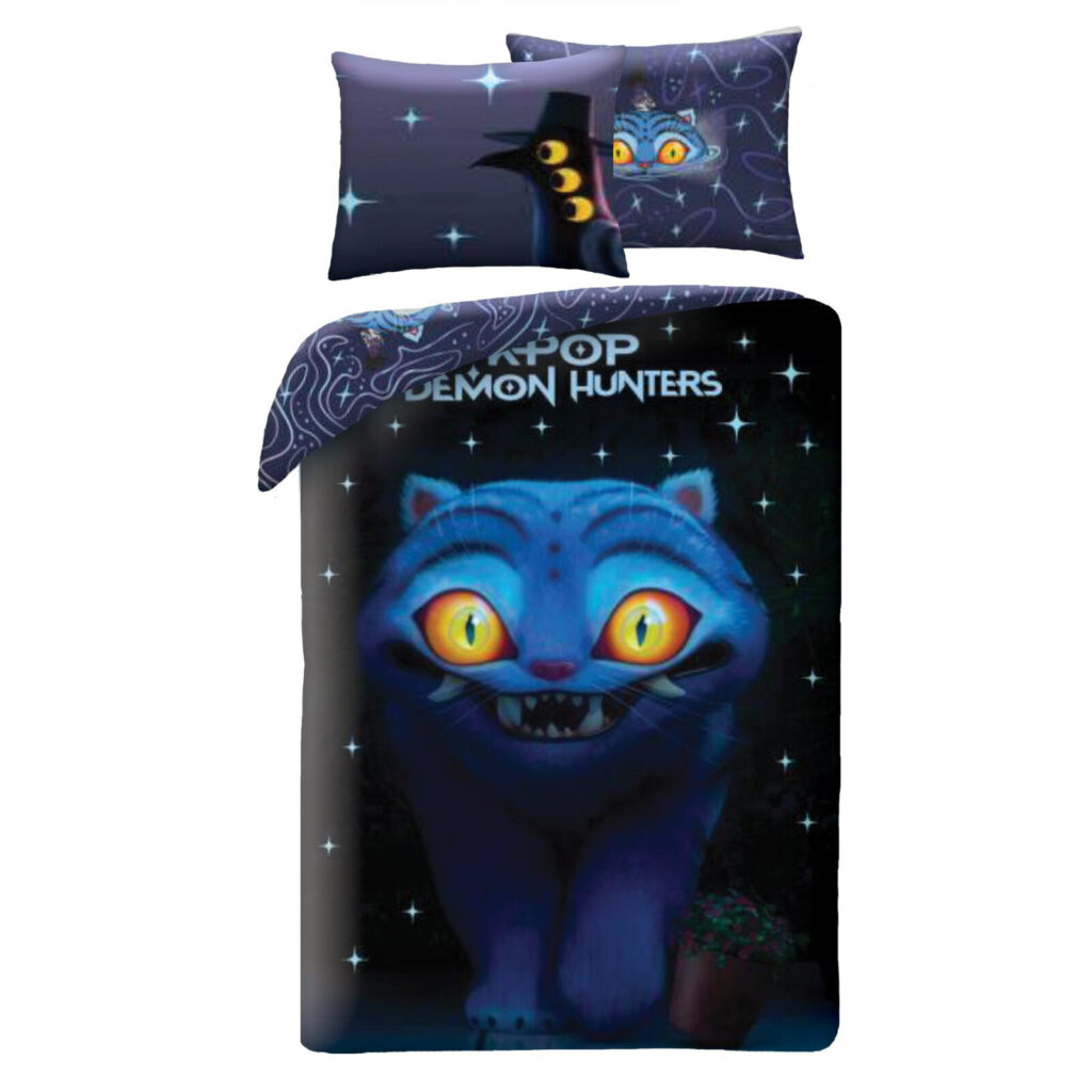 K-pop Demon Hunters Derpy mikrofiber påslakanset 140×200 cm, 70×90 cm