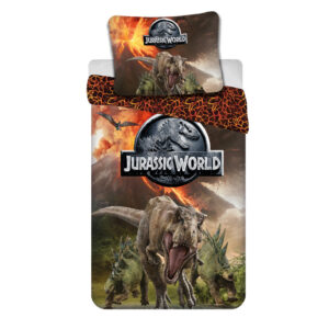 Jurassic World Volcano påslakan i mikrofiber 140×200 cm, 70×90 cm