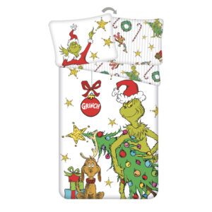 The Grinch Grinchmas påslakanset 140x200 cm, 70x90 cm